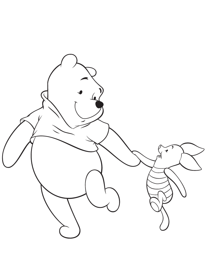 Pooh Bear And Friends 35 Cool Coloring Page