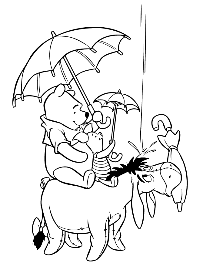 Pooh Bear And Friends 38 For Kids Coloring Page