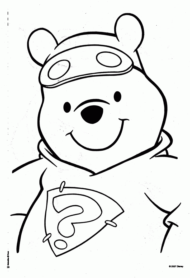 Cool Pooh Bear And Friends 4 Coloring Page