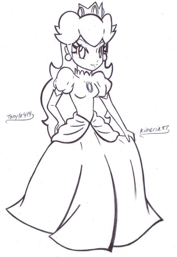 Princess Daisy And Peach 17 Cool Coloring Page