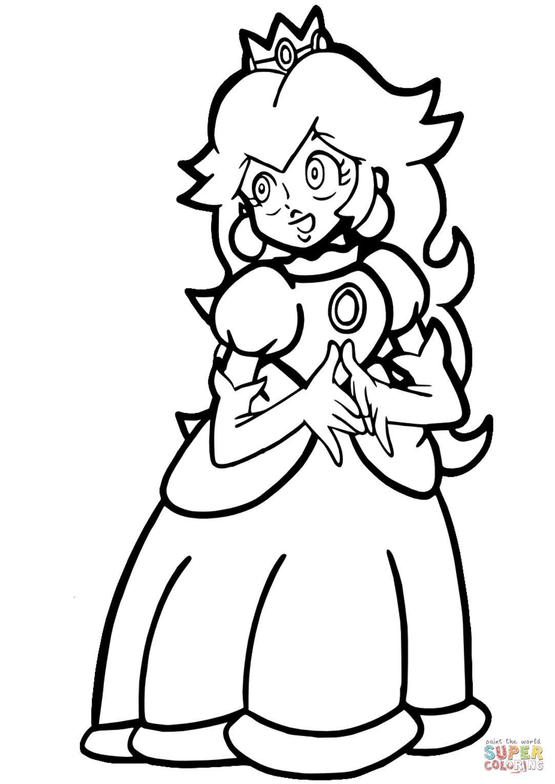 Princess Daisy And Peach 19 Cool Coloring Page