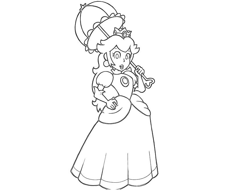 Princess Daisy And Peach 25 Cool Coloring Page