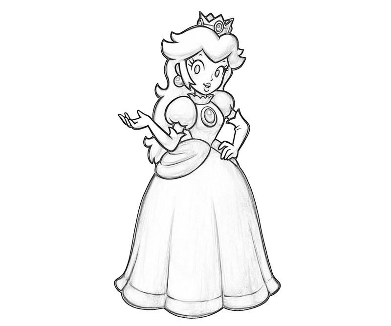 Princess Daisy And Peach 29 Cool Coloring Page