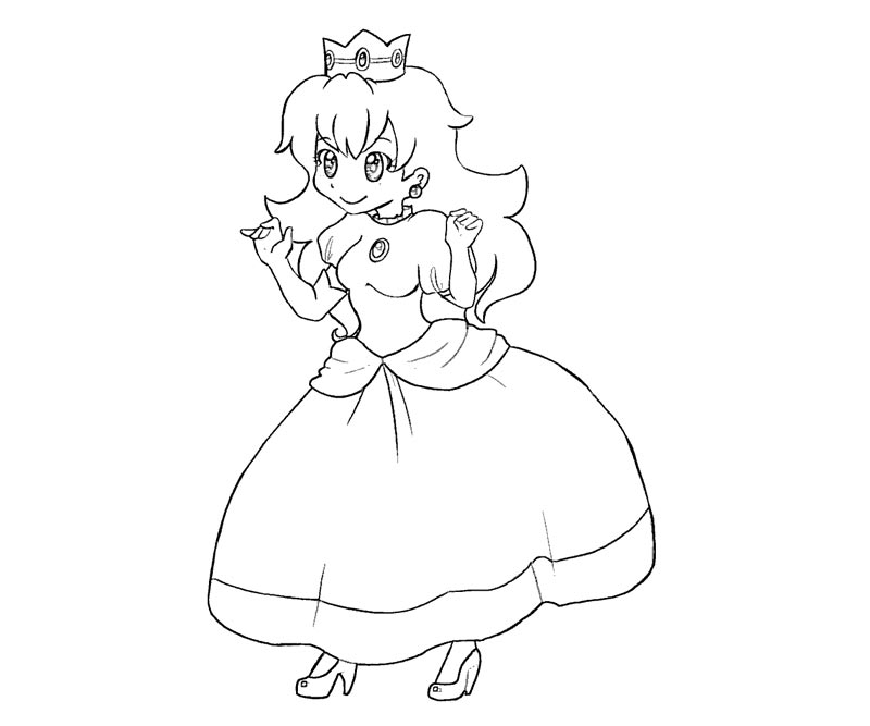 Cool Princess Daisy And Peach 30 Coloring Page