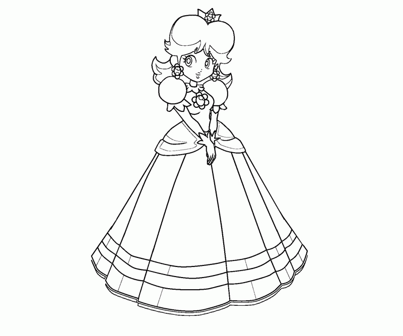 Cool Princess Daisy And Peach 34 Coloring Page