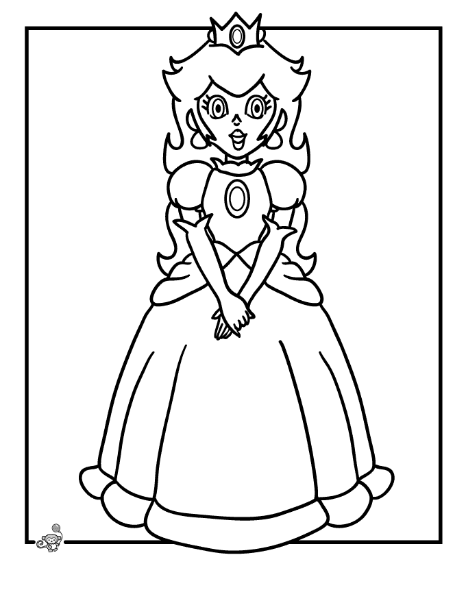 Cool Princess Daisy And Peach 38 Coloring Page