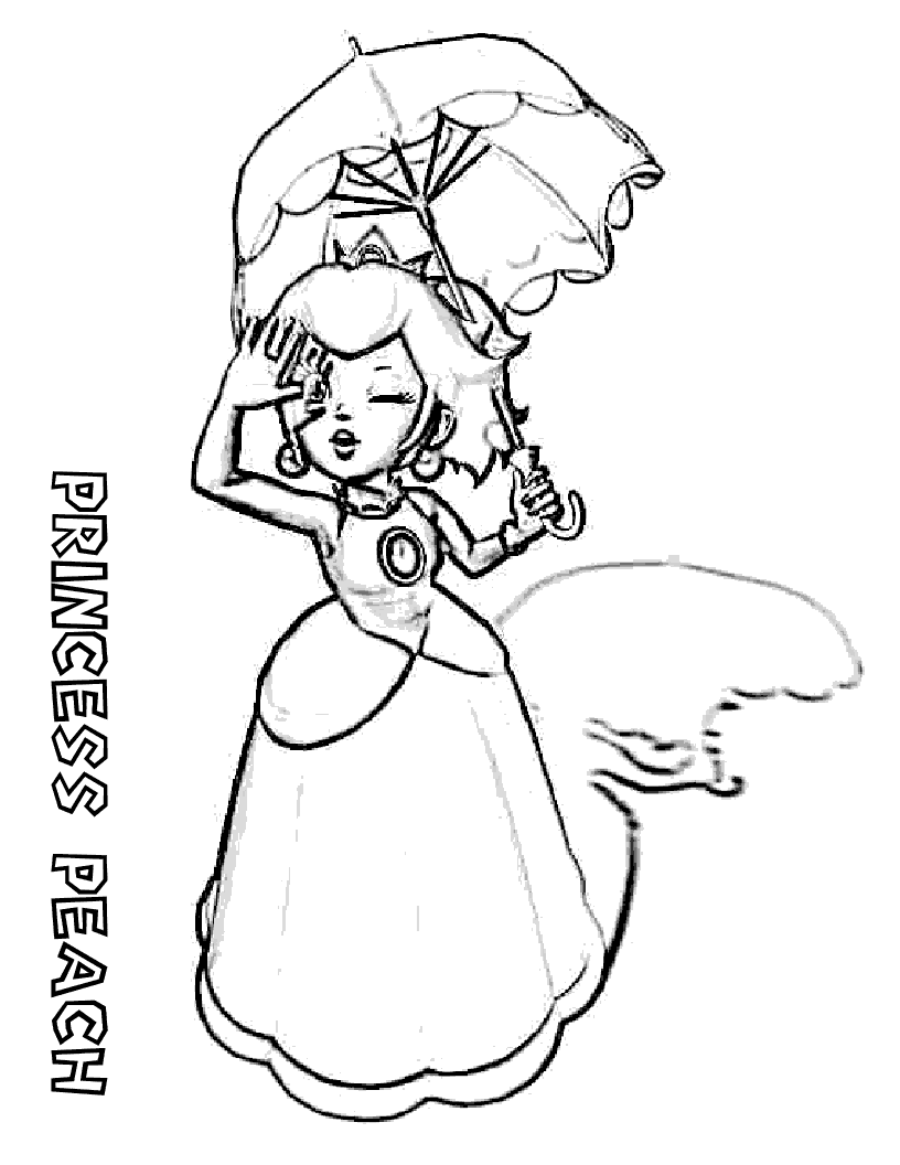 Princess Daisy And Peach 20 Coloring Pages   Coloring Cool