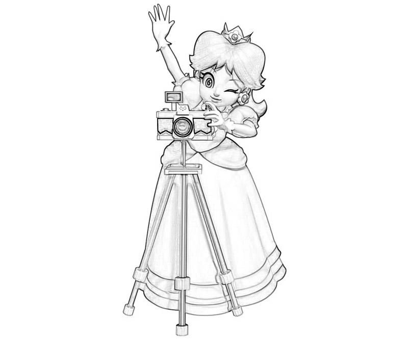Princess Daisy And Peach 40 For Kids Coloring Page