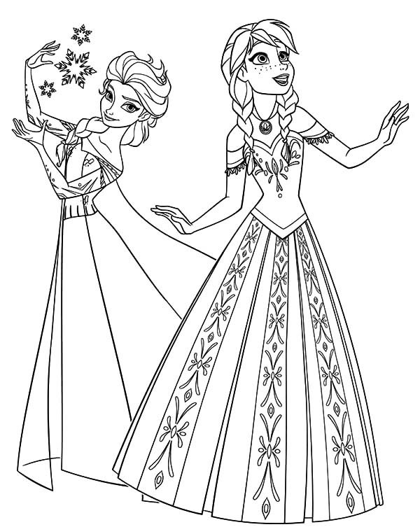 Princess Elsa 12 Cool Coloring Page