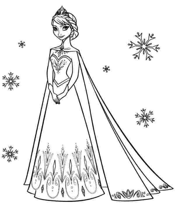 Cool Princess Elsa 15 Coloring Page