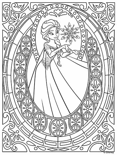 Princess Elsa 24 Cool Coloring Page