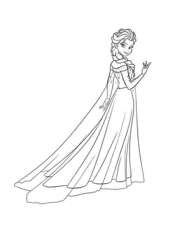 Cool Princess Elsa 27 Coloring Page