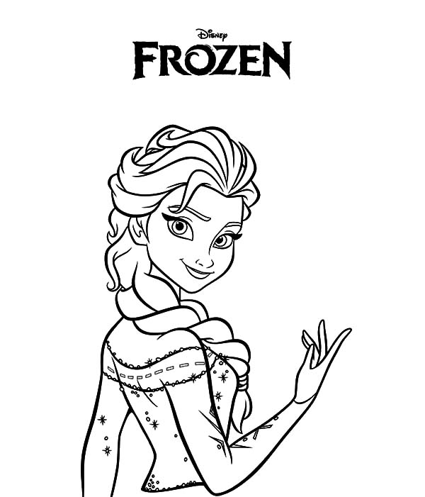 Princess Elsa 29 For Kids Coloring Page