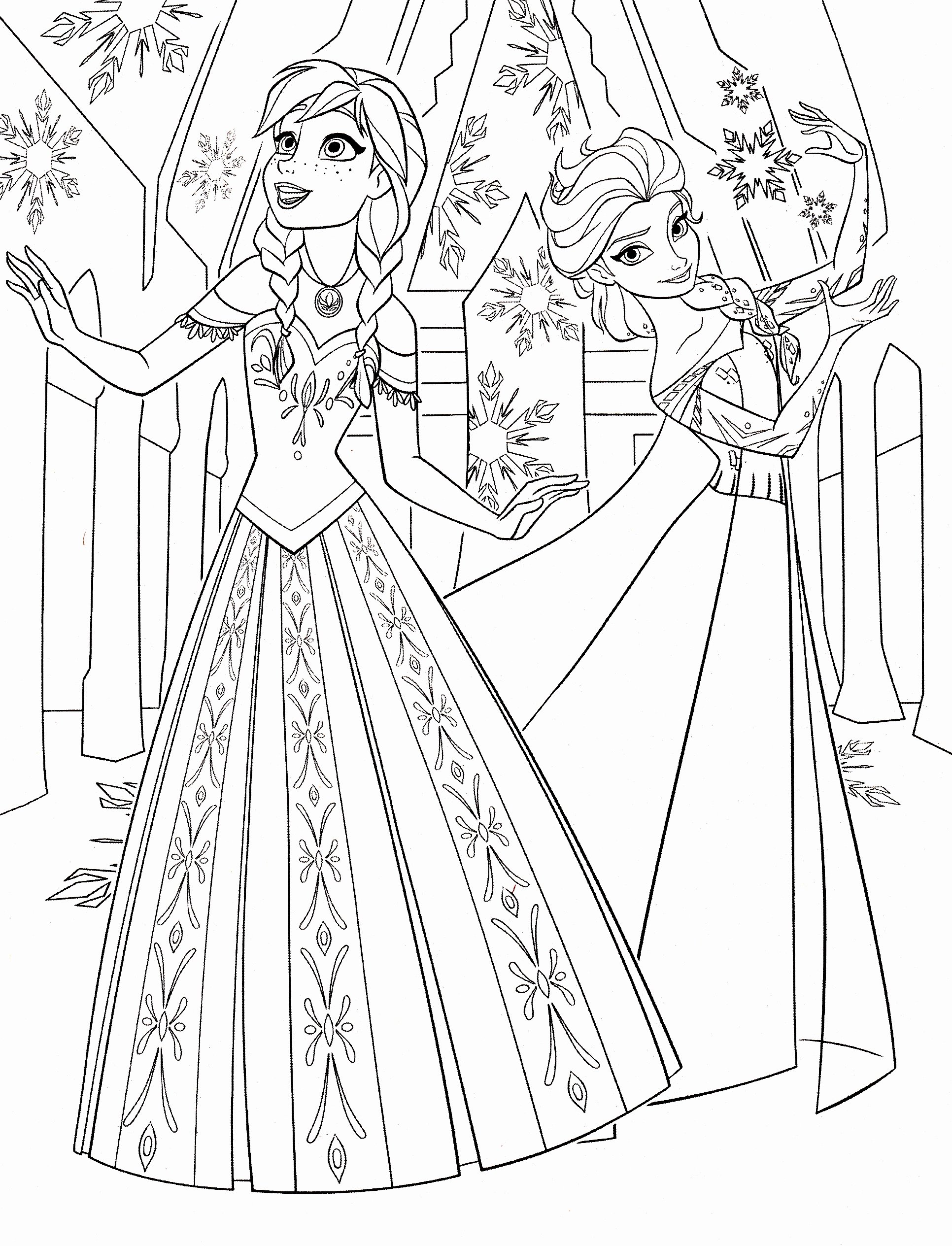 Princess Elsa 32 Cool Coloring Page