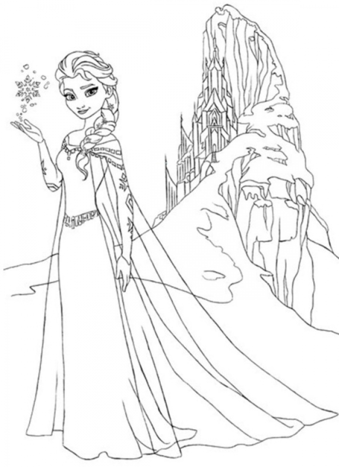 Princess Elsa 33 For Kids Coloring Page