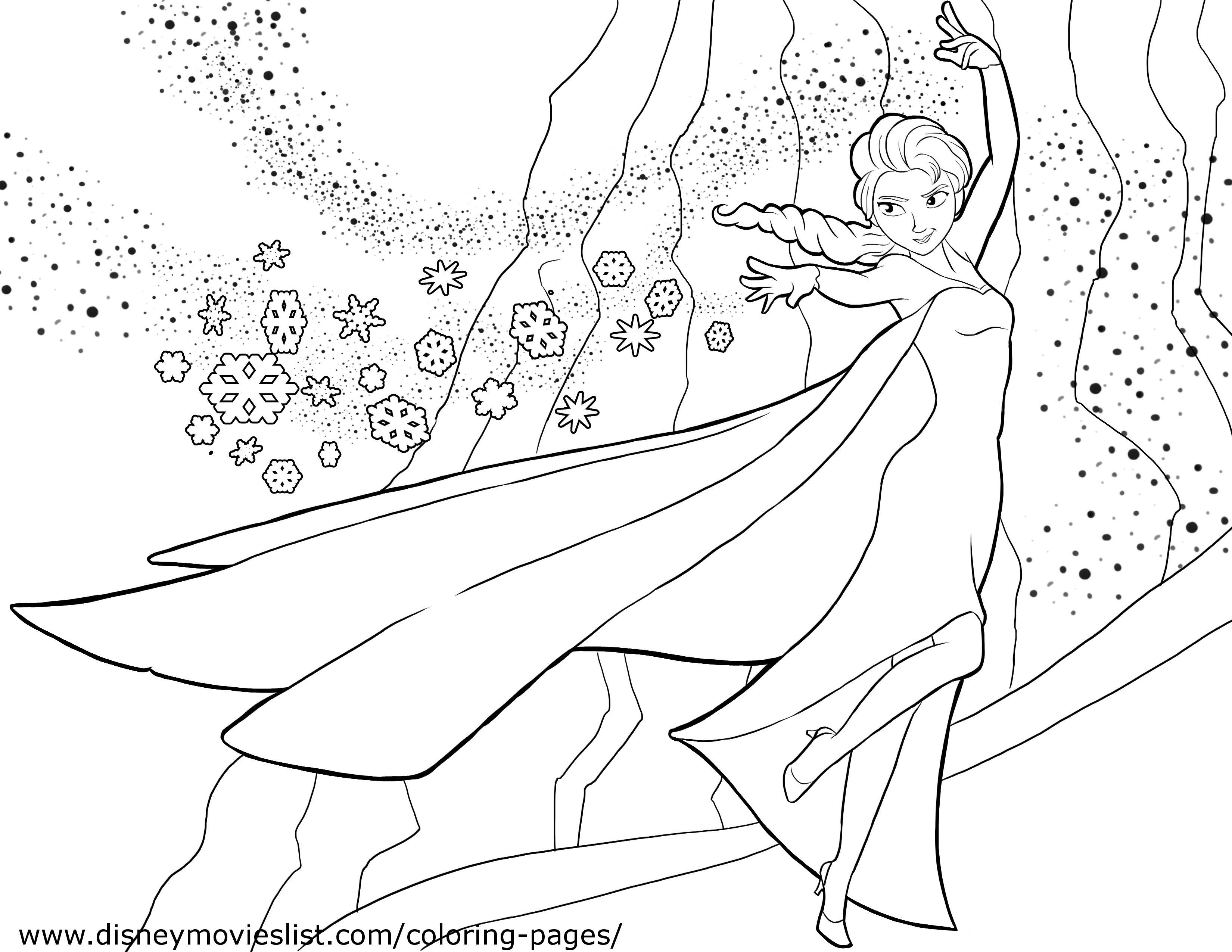 Princess Elsa 39 Cool Coloring Page