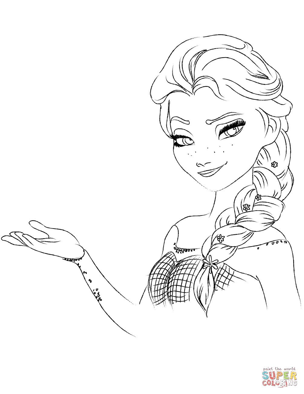 Princess Elsa 43 Cool Coloring Page