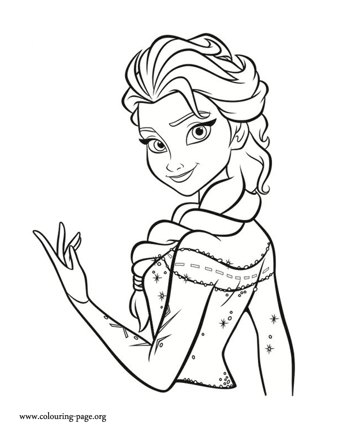 Cool Princess Elsa 7 Coloring Page