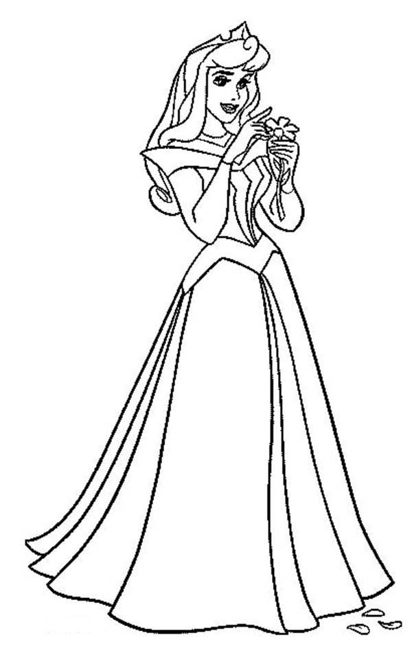 Princess Aurora 15 For Kids Coloring Page