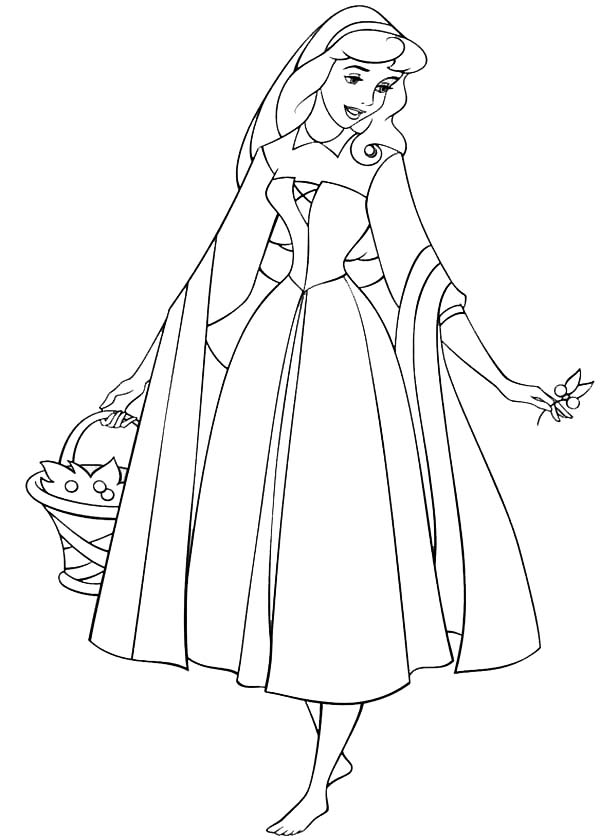 Princess Aurora 27 For Kids Coloring Page