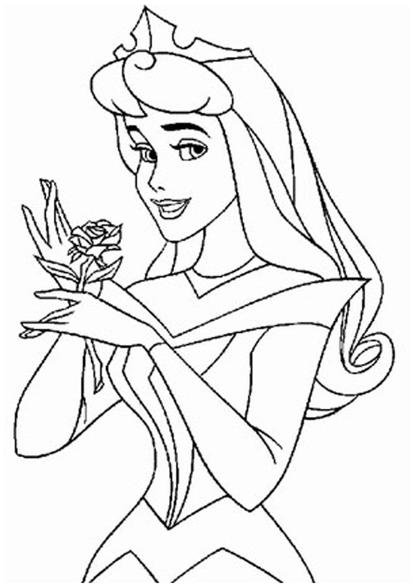 Princess Aurora 3 For Kids Coloring Page