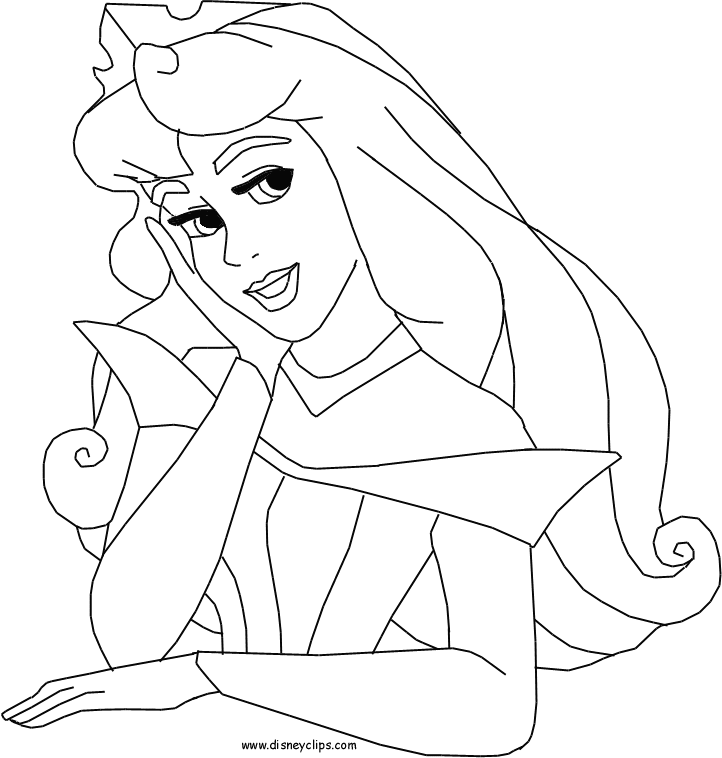 Cool Princess Aurora 9 Coloring Page