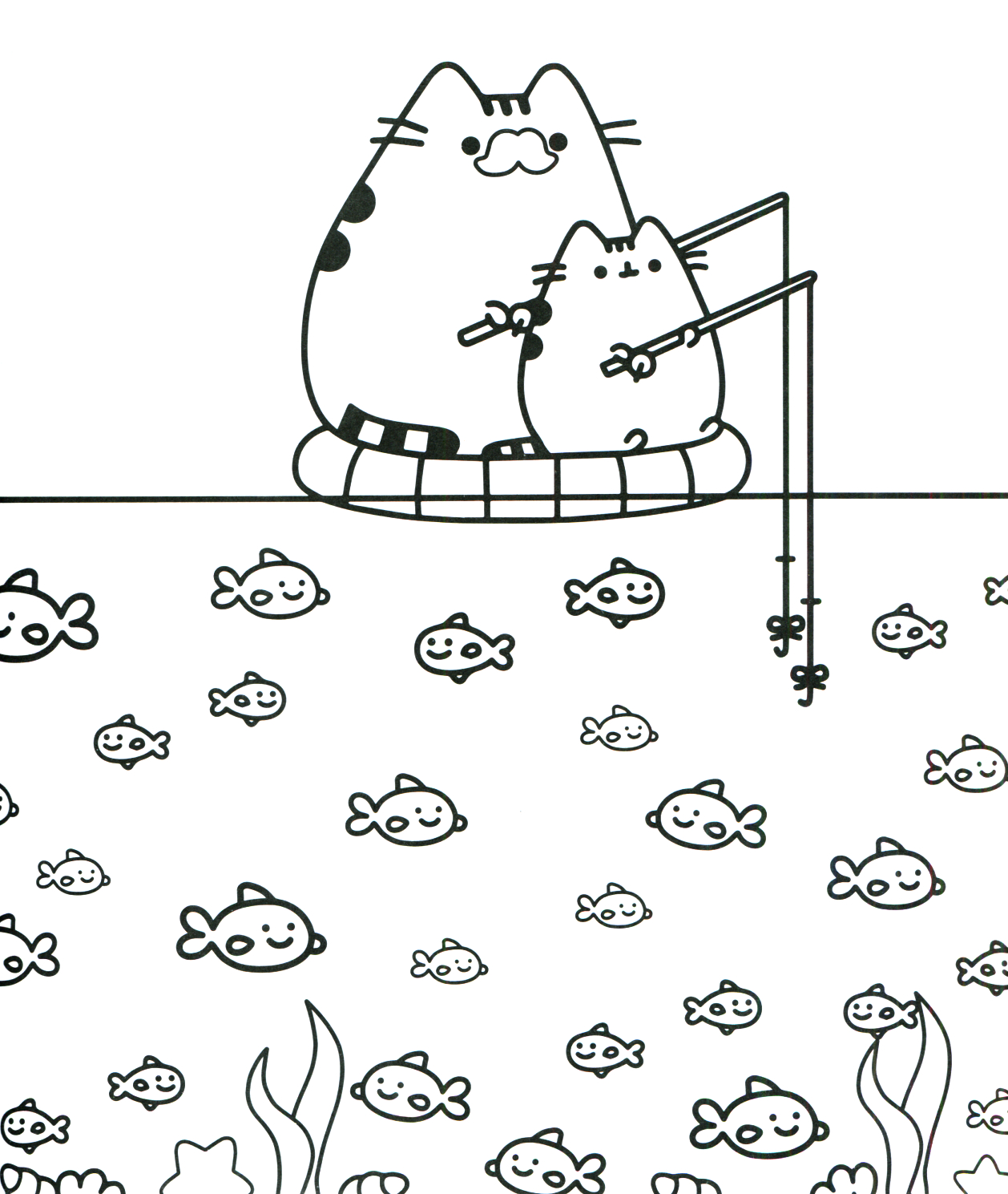 Pusheen Cat 11 Cool Coloring Page
