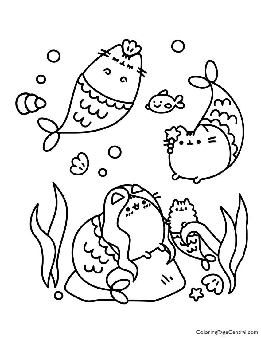 Pusheen Cat 15 Cool Coloring Page