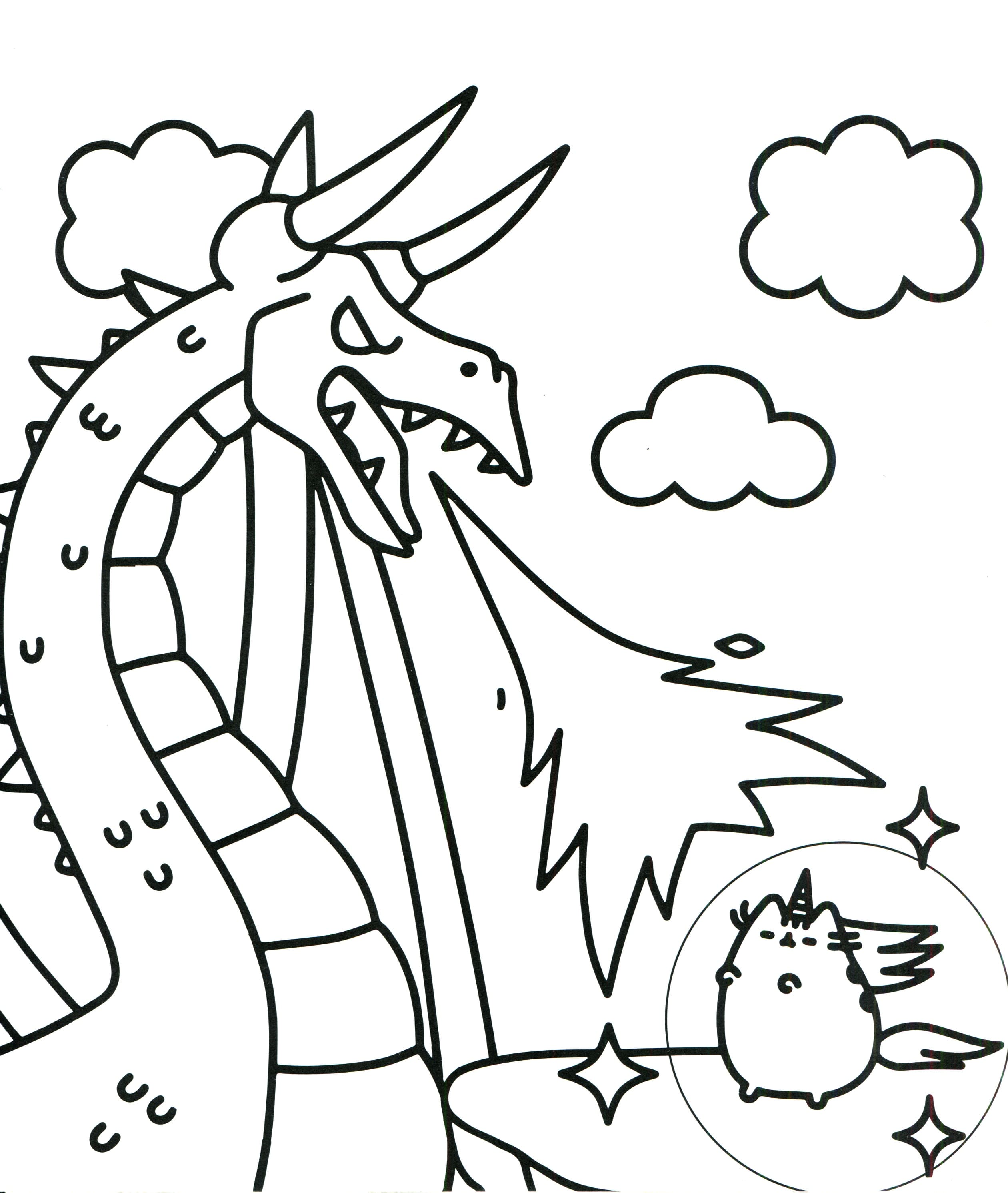 Cool Pusheen Cat 20 Coloring Page