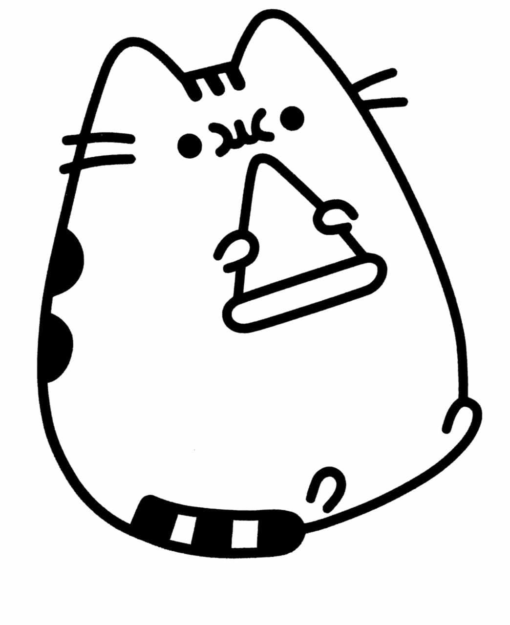 Pusheen Cat 21 Cool Coloring Page
