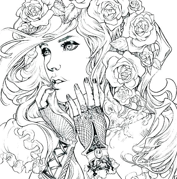 Realistic People 10 For Kids Coloring Page