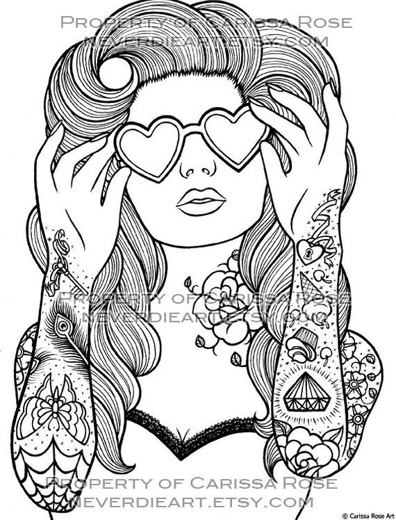 Realistic People 13 Cool Coloring Page