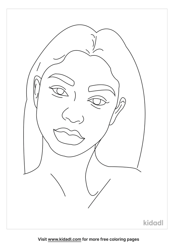 Realistic People 17 Cool Coloring Page