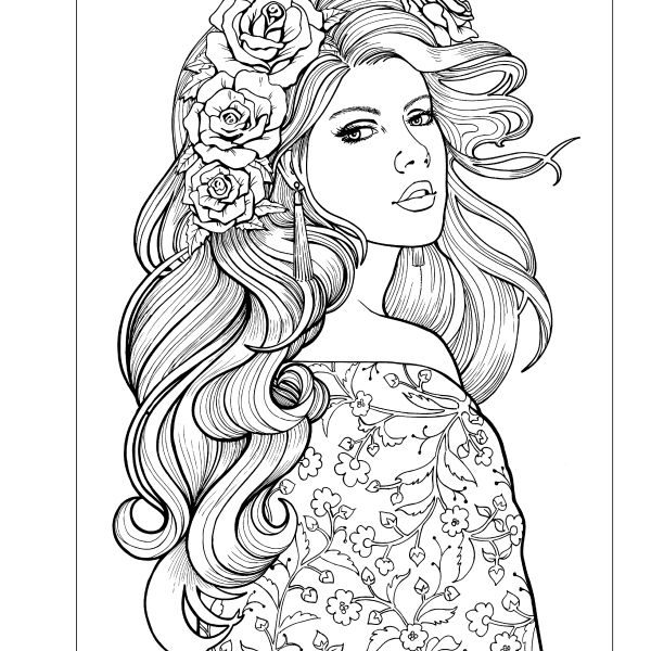 Realistic People 3 For Kids Coloring Page