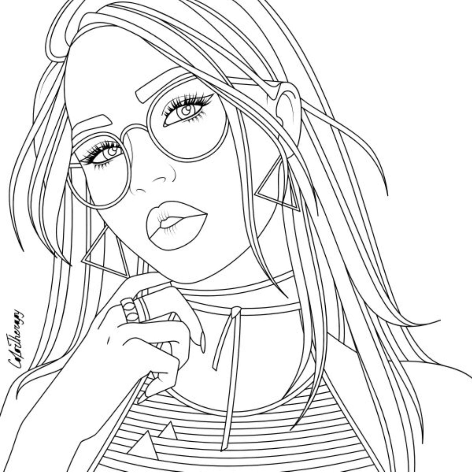 Realistic People 7 For Kids Coloring Page