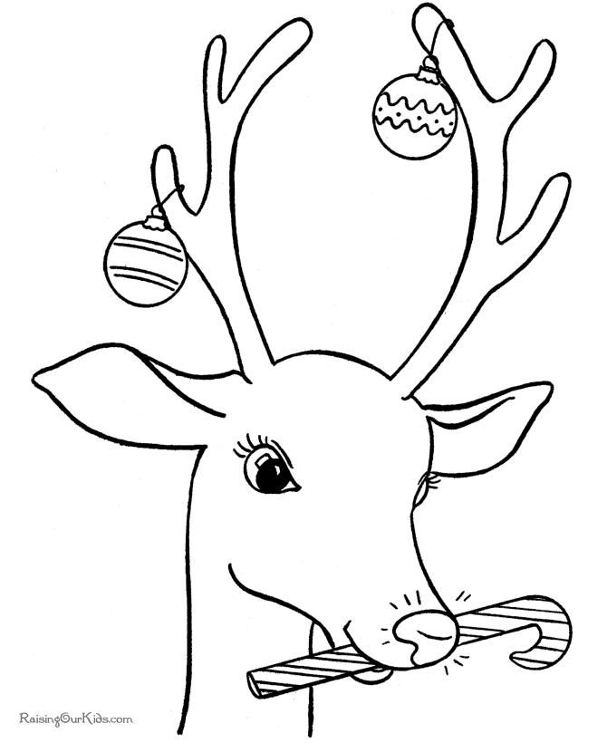 Reindeer 10 For Kids Coloring Page