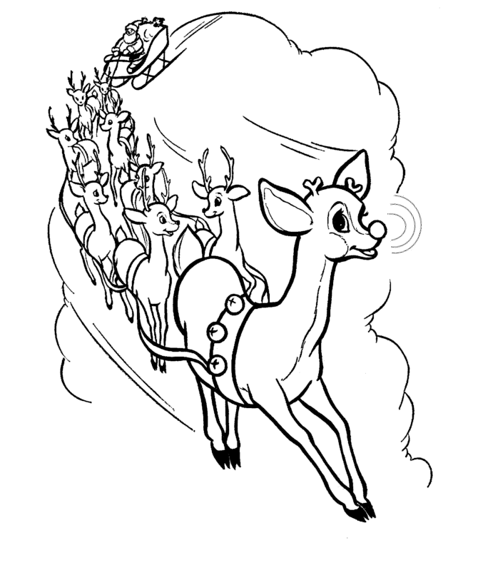 Reindeer 14 For Kids Coloring Page