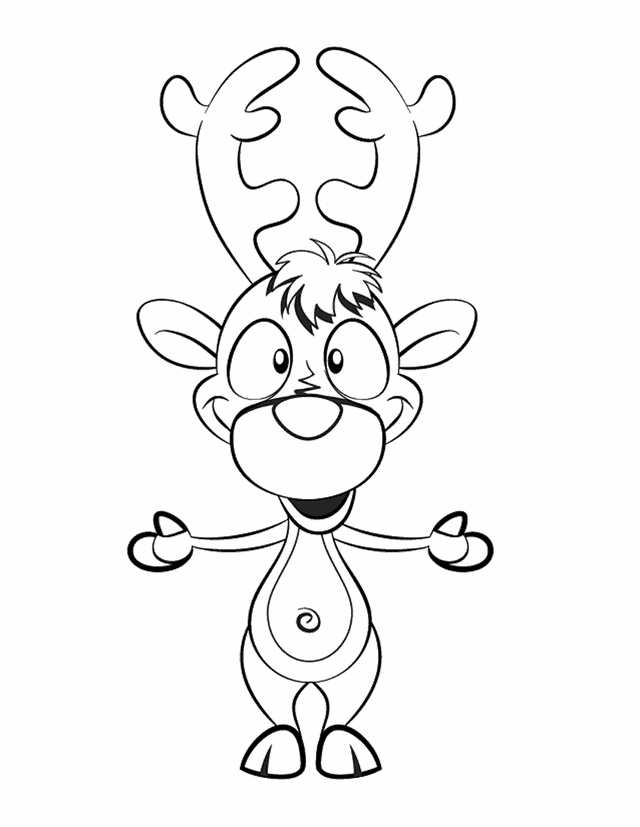 Reindeer 18 For Kids Coloring Page