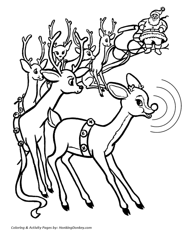 Reindeer 38 For Kids Coloring Page