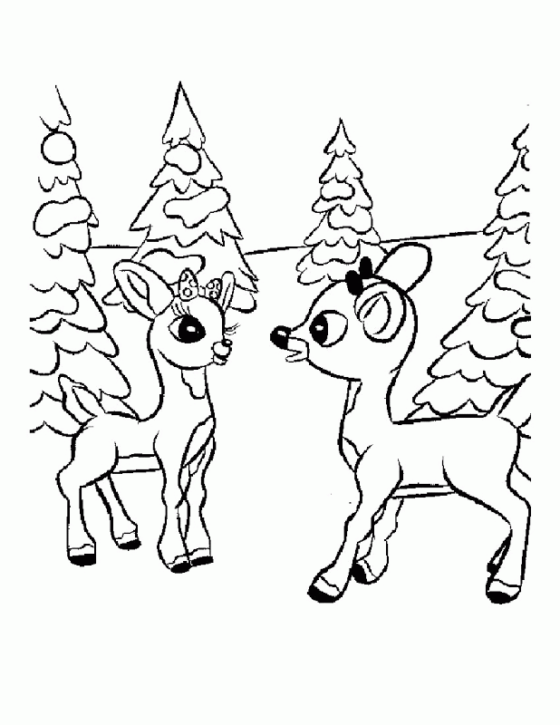 Reindeer 41 For Kids Coloring Page