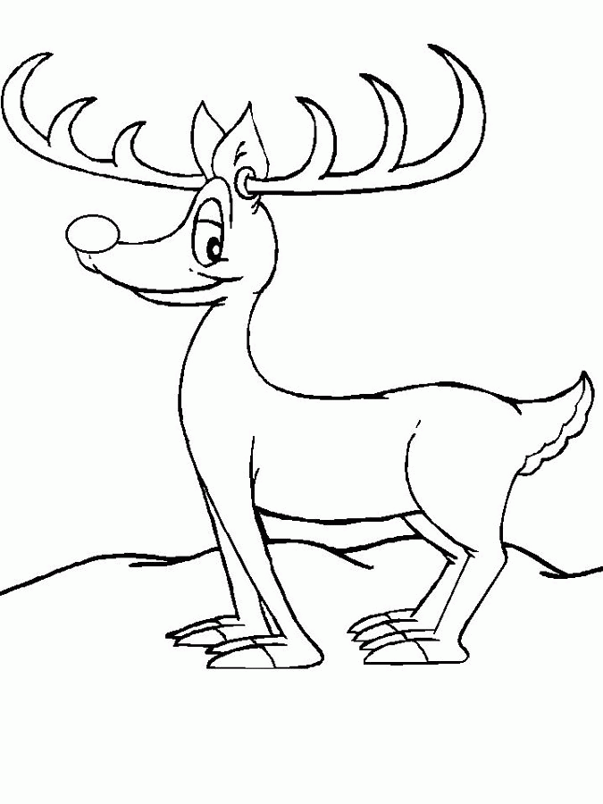 Reindeer 45 For Kids Coloring Page