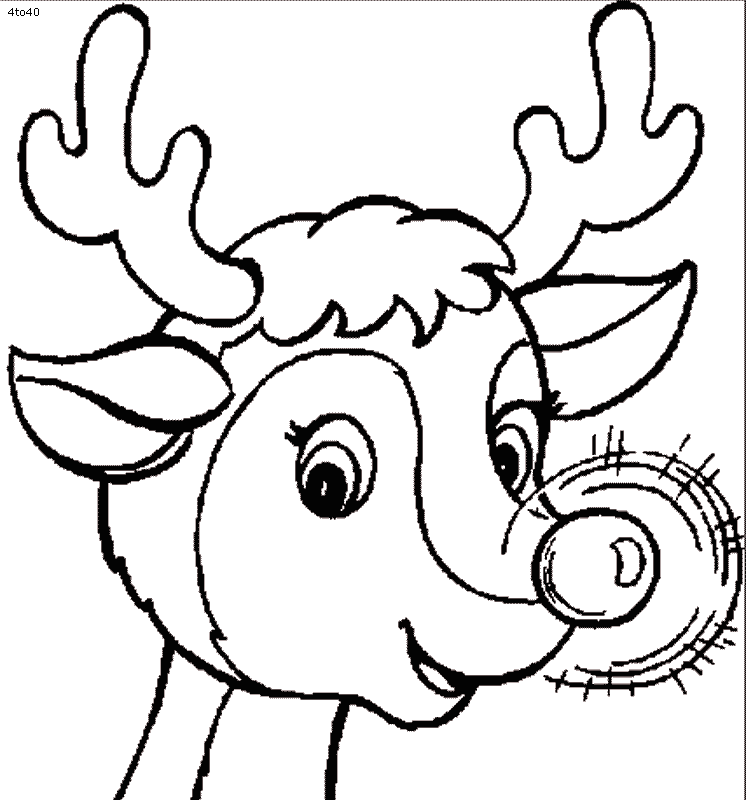 Cool Reindeer 47 Coloring Page