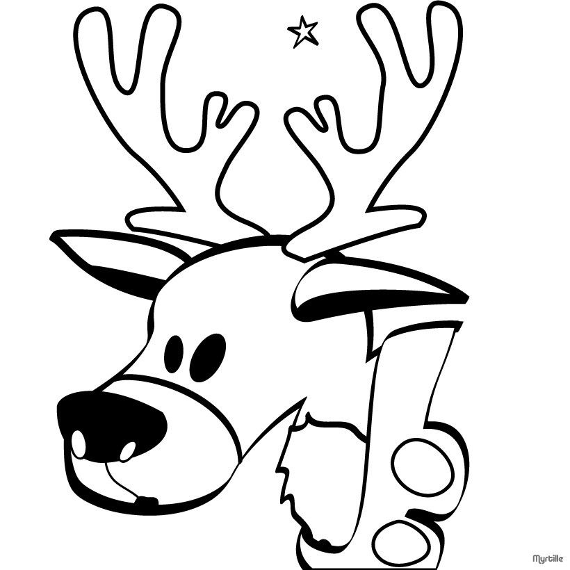 Reindeer 53 For Kids Coloring Page