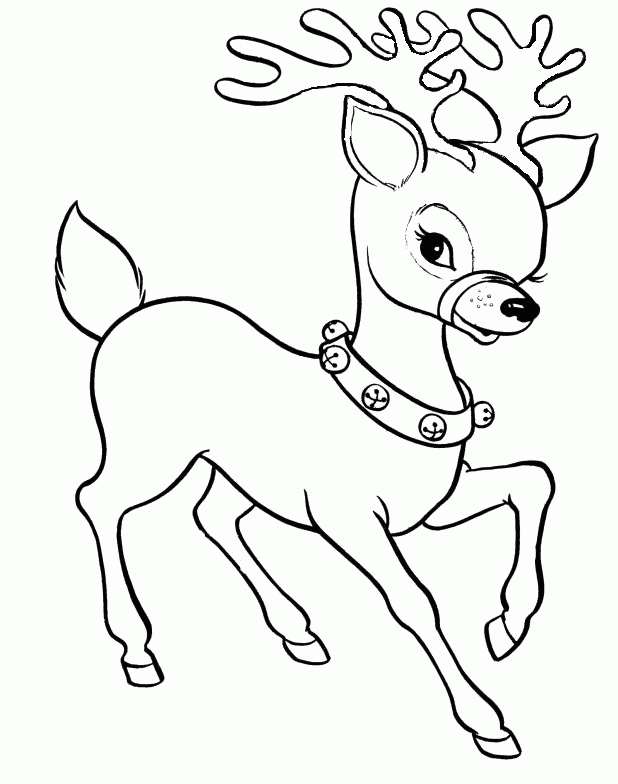 Reindeer 6 For Kids Coloring Page