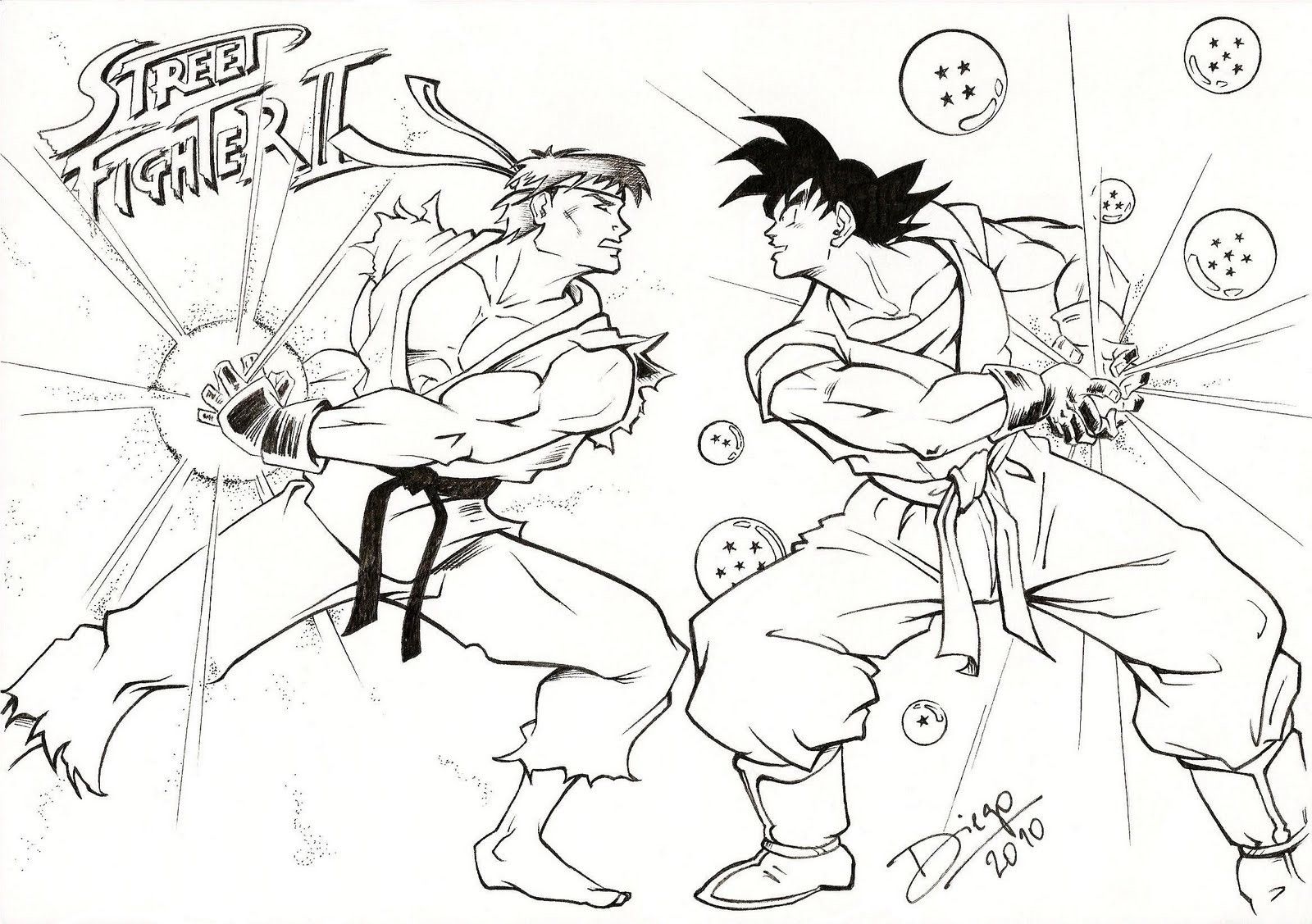 Ryu 2 Cool Coloring Page
