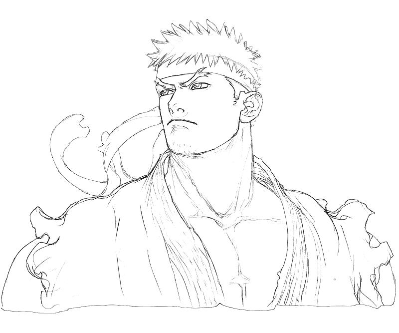 Cool Ryu 9 Coloring Page