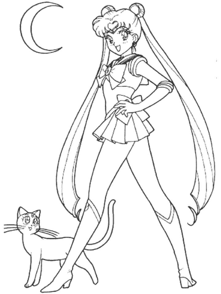 Cool Sailor Moon 14 Coloring Page