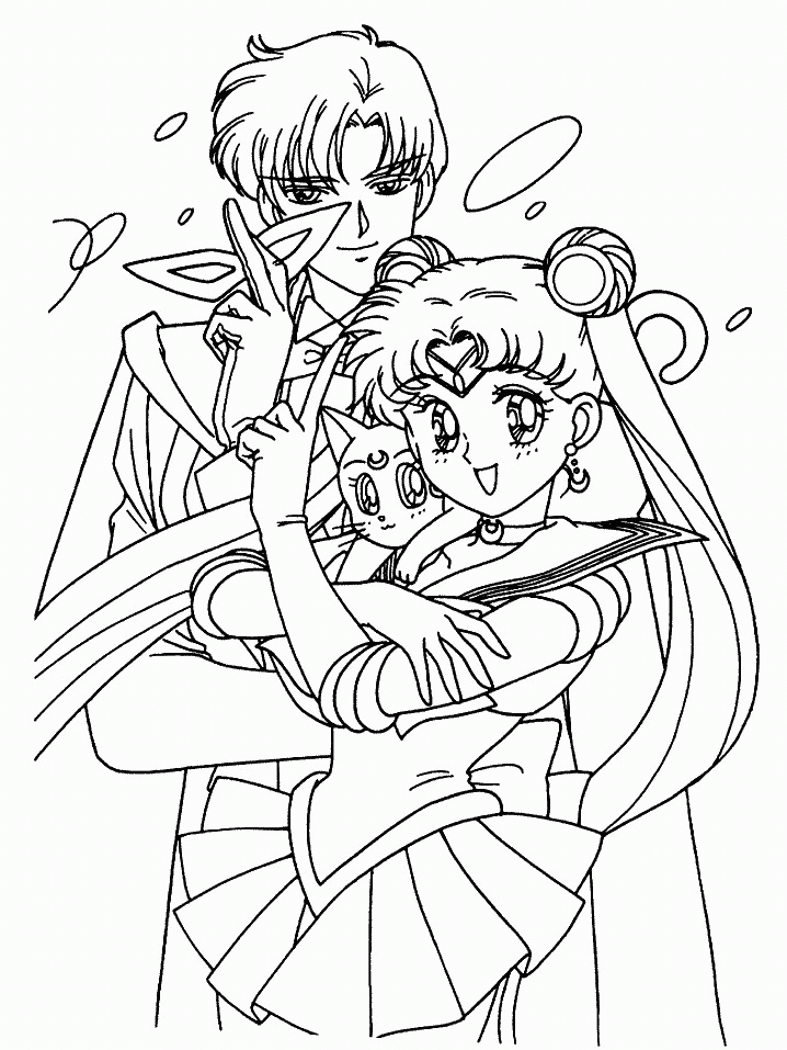 Sailor Moon 20 For Kids Coloring Page
