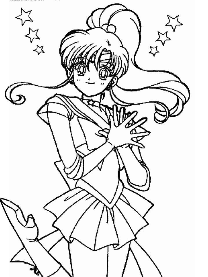 Sailor Moon 25 Cool Coloring Page