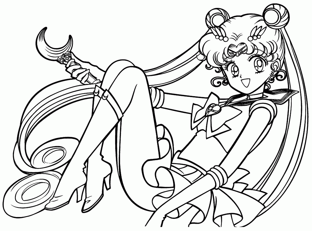 Sailor Moon 3 Cool Coloring Page